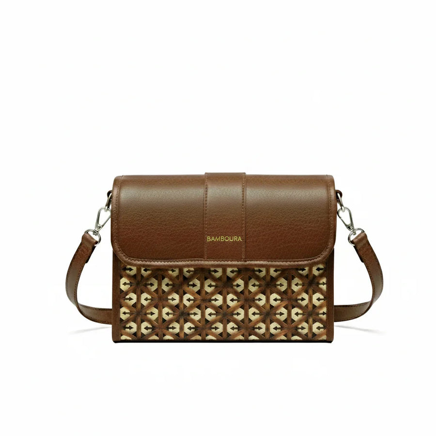 Bamboura “Equinox” bamboo leather handmade handbag