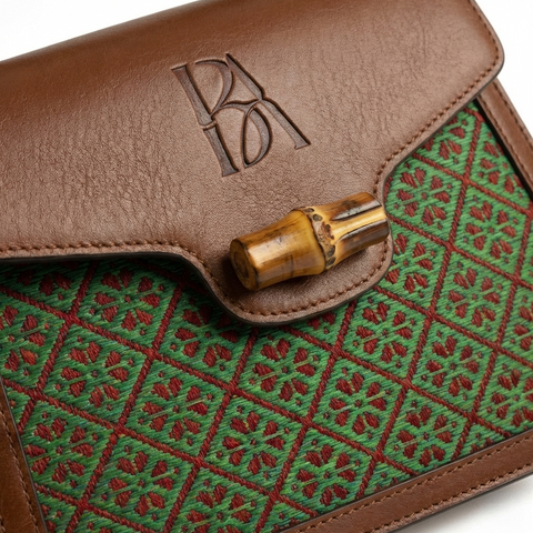 Bamboura ”The Bamboo Poet“ bamboo leather flap Backpack