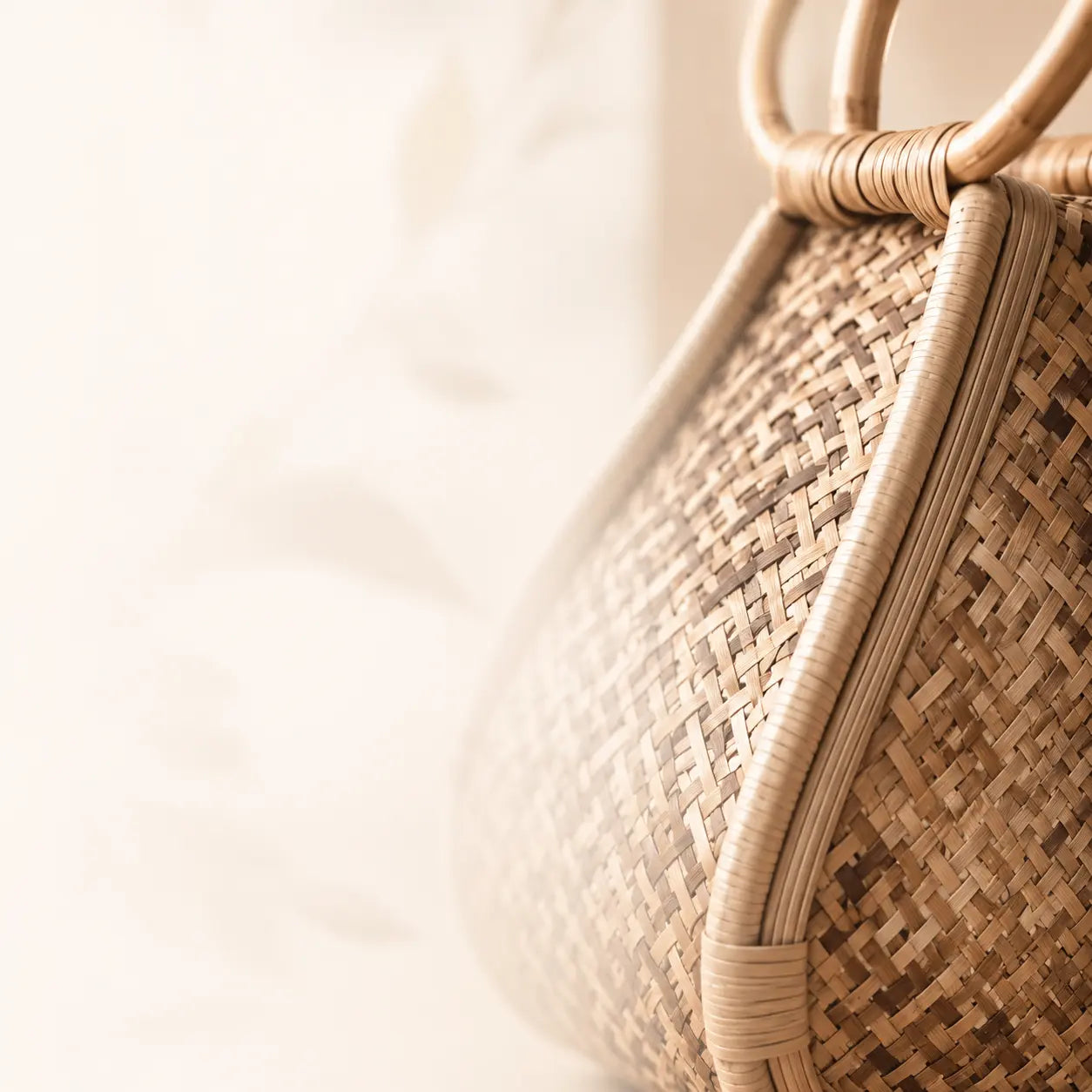Bamboura handwoven bamboo accessories collection with bags and earrings