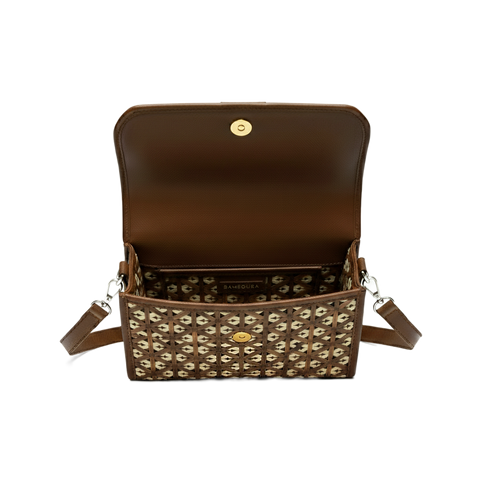 Bamboura “Equinox” bamboo leather handmade handbag