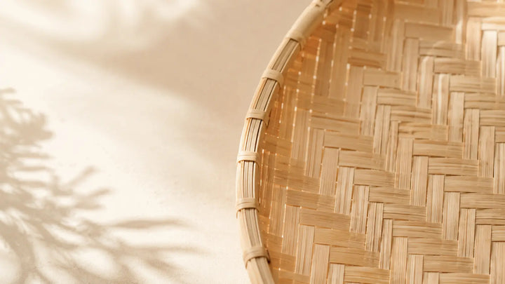 The Beauty of Herringbone Bamboo Weaving