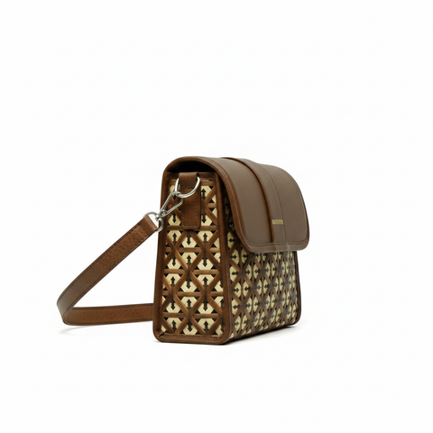 Bamboura “Equinox” bamboo leather handmade handbag