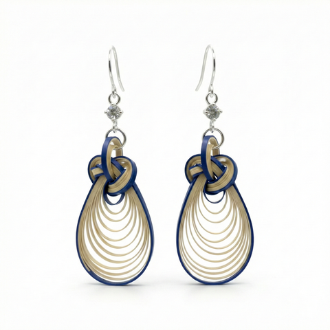 Bamboura “Cloud Drop” bamboo earrings