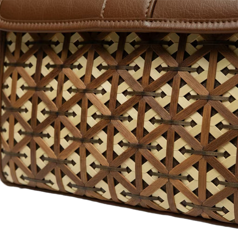 Bamboura “Equinox” bamboo leather handmade handbag